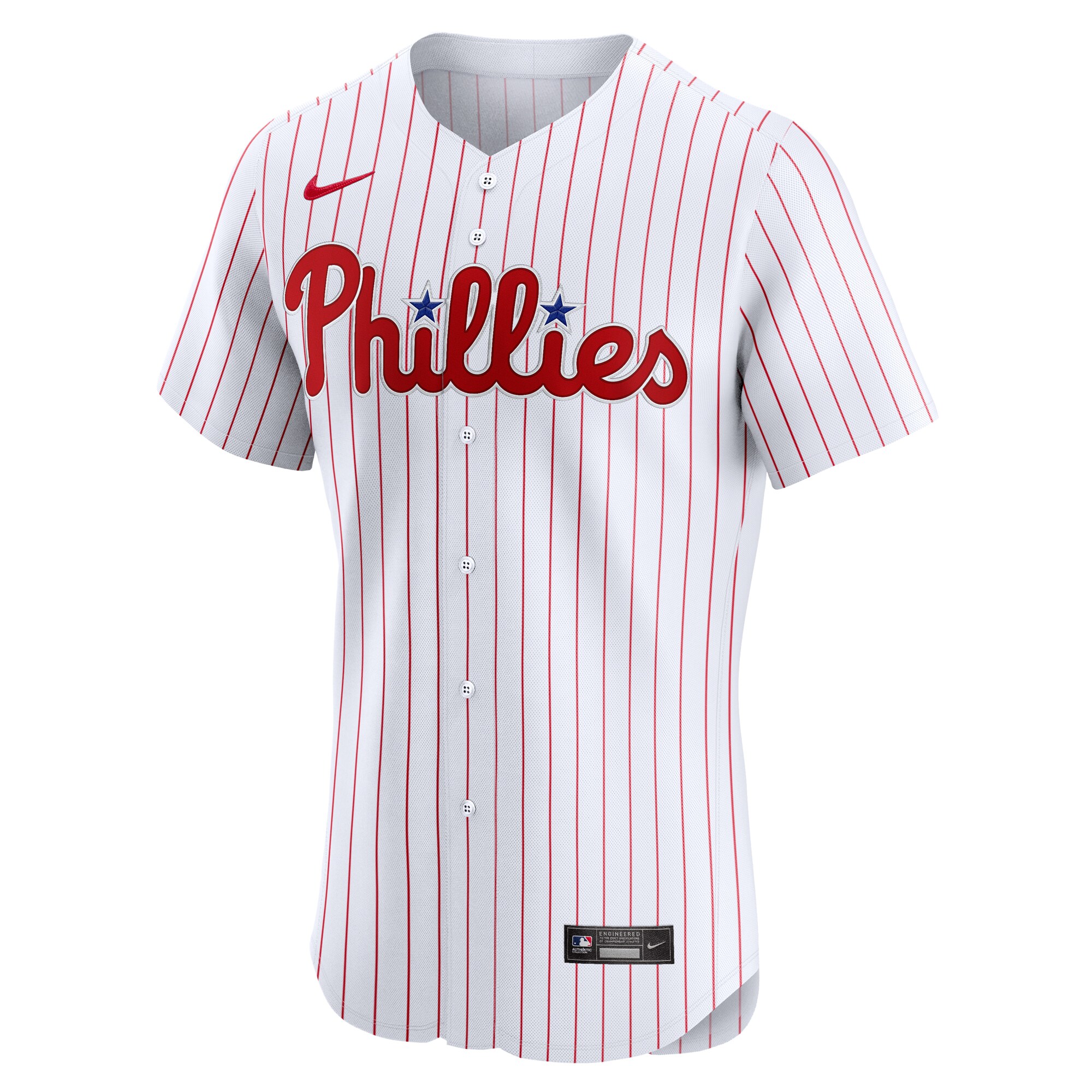 Alternative view of Philadelphia Phillies Home Elite Pick-a-player Retired Roster Baseball Jersey - White