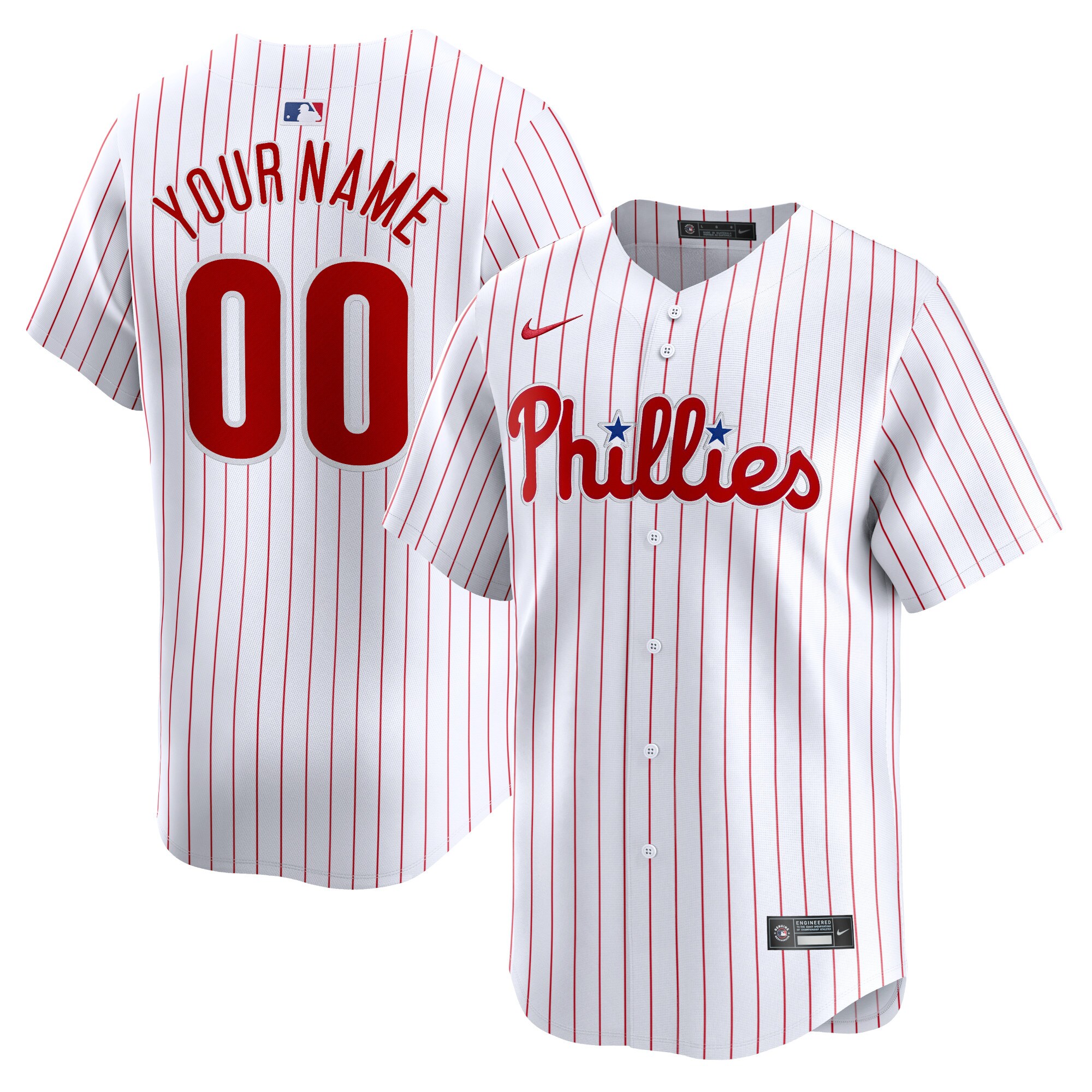 Philadelphia Phillies Home Limited Custom Baseball Jersey - White