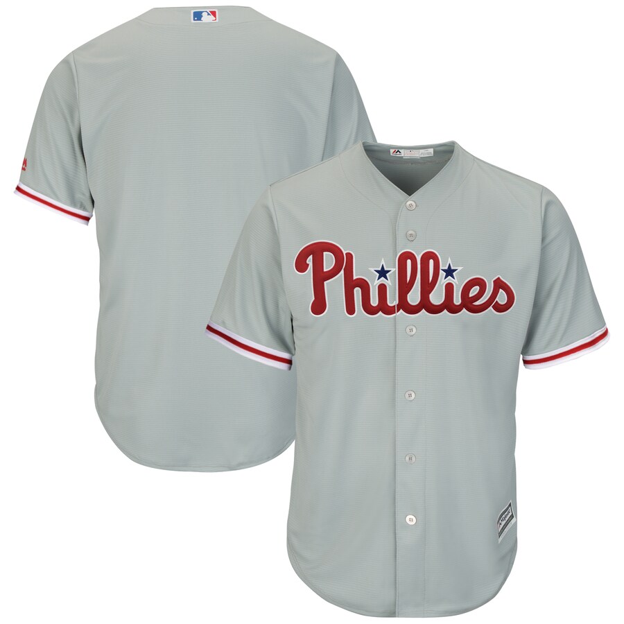 Philadelphia Phillies Majestic Alternate Official Cool Base Team Baseball Jersey – Gray