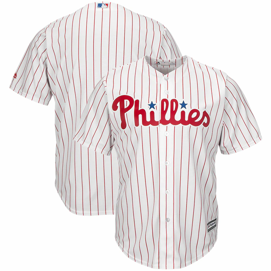 Philadelphia Phillies Majestic Big And Tall Cool Base Team Baseball Jersey - White