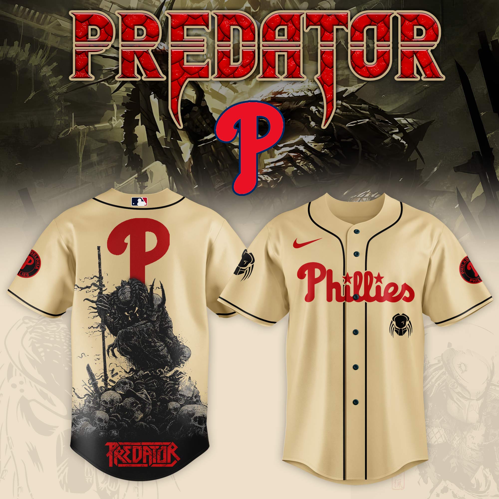 Philadelphia Phillies Mlb X Predator Custom Baseball Jersey