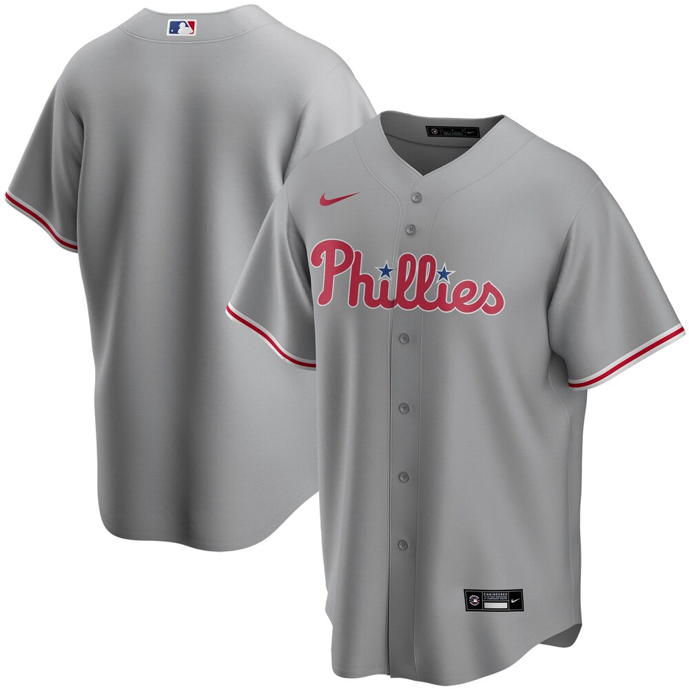 Philadelphia Phillies Road 2020 Team Baseball Jersey - Gray