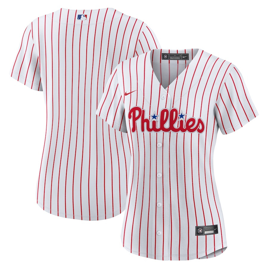 Philadelphia Phillies Women Home Baseball Jersey - White 