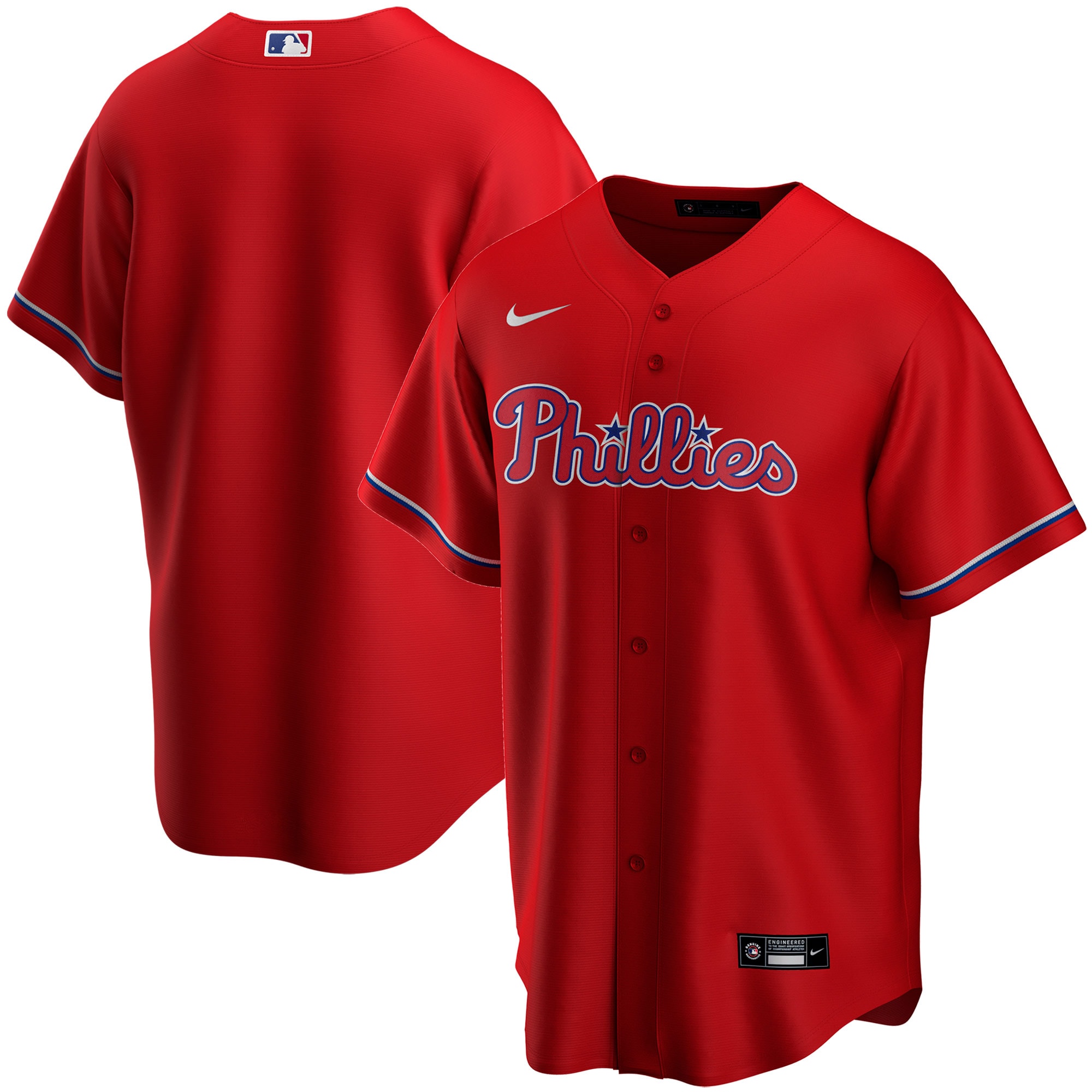 Philadelphia Phillies Youth Alternate Replica Team Baseball Jersey - Red