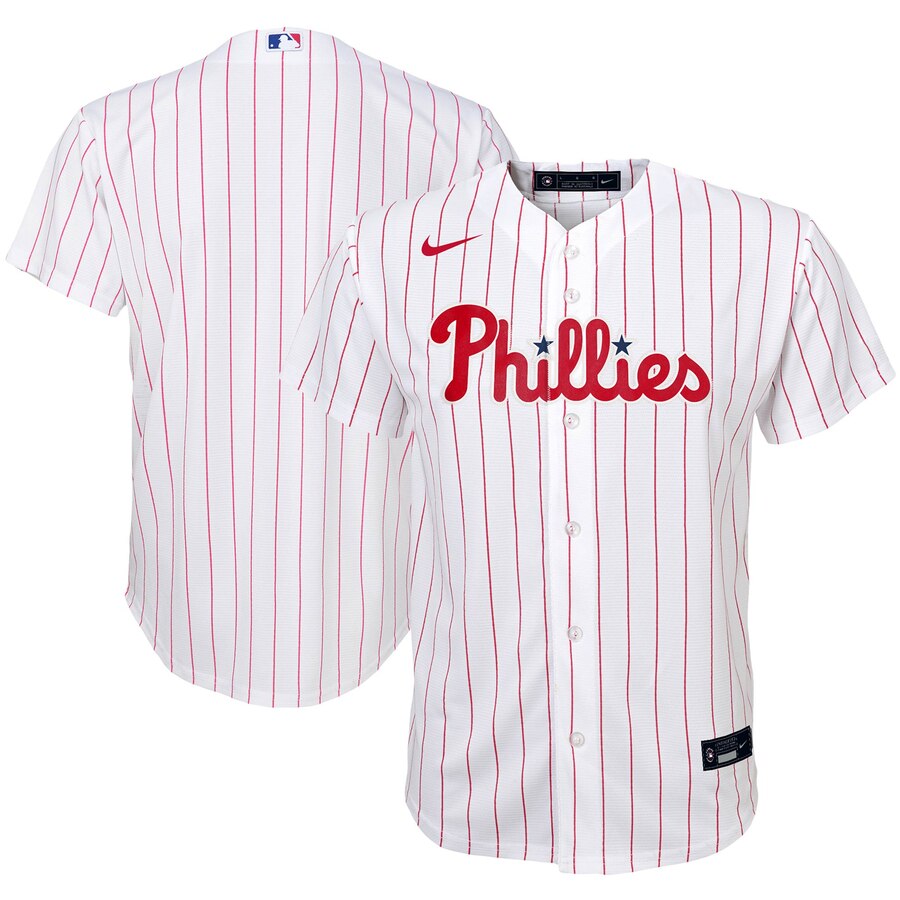 Philadelphia Phillies Youth Home 2020 Replica Team Baseball Jersey - White