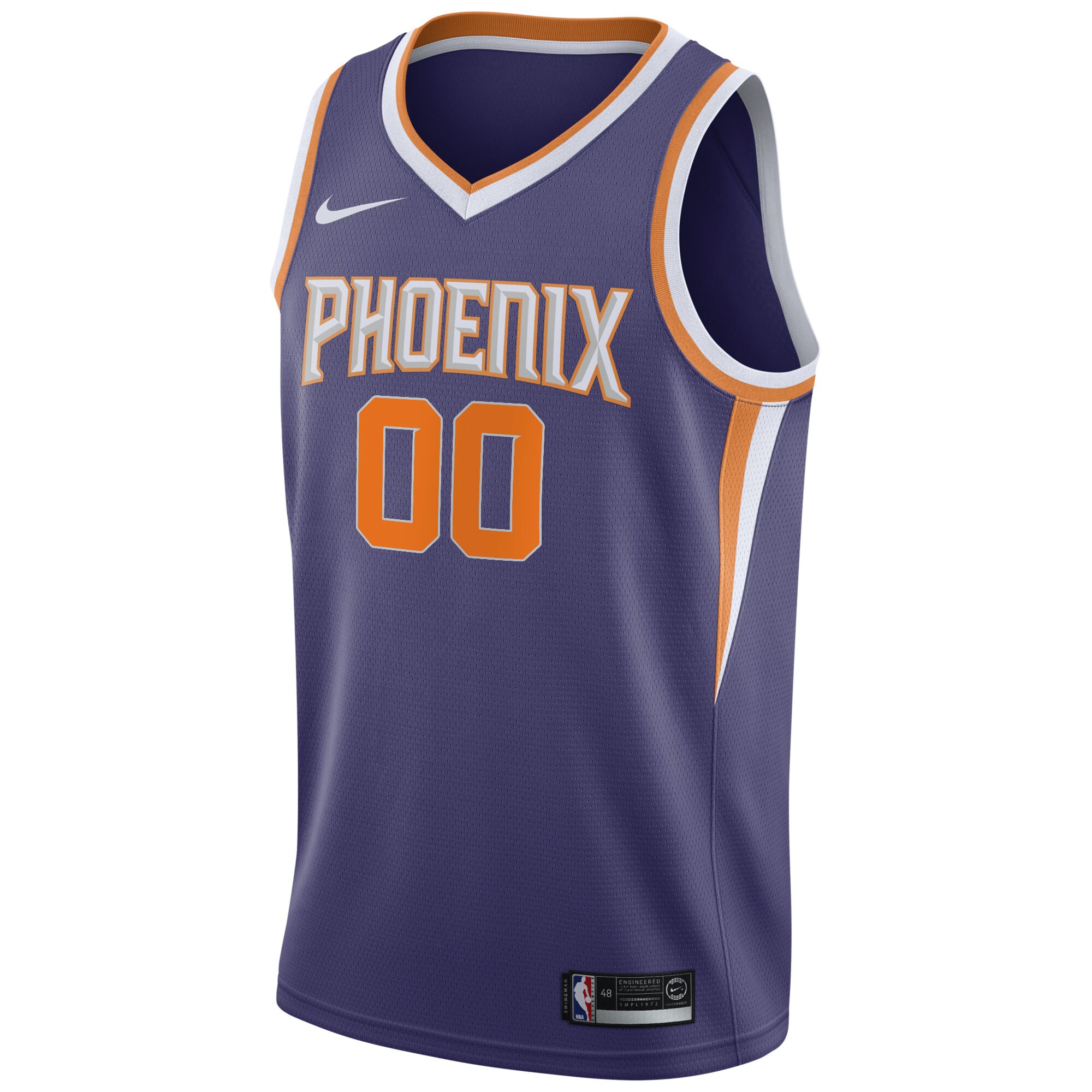 Alternative view of Phoenix Suns 2020/21 Swingman Custom Basketball Jersey - Icon Edition - Purple