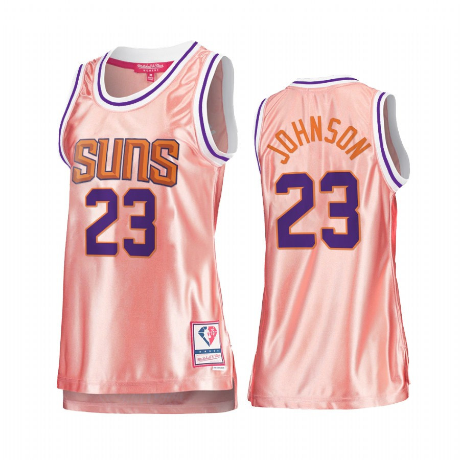 Phoenix Suns Cameron Johnson 23 Rose Gold Pink 75th Anniversary Women's Basketball Jersey - JS424 