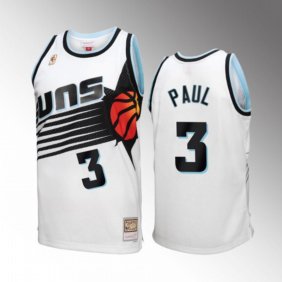 Phoenix Suns Chris Paul 3 White Reload 3.0 Men Basketball Jersey Mitchell Ness - JS916 