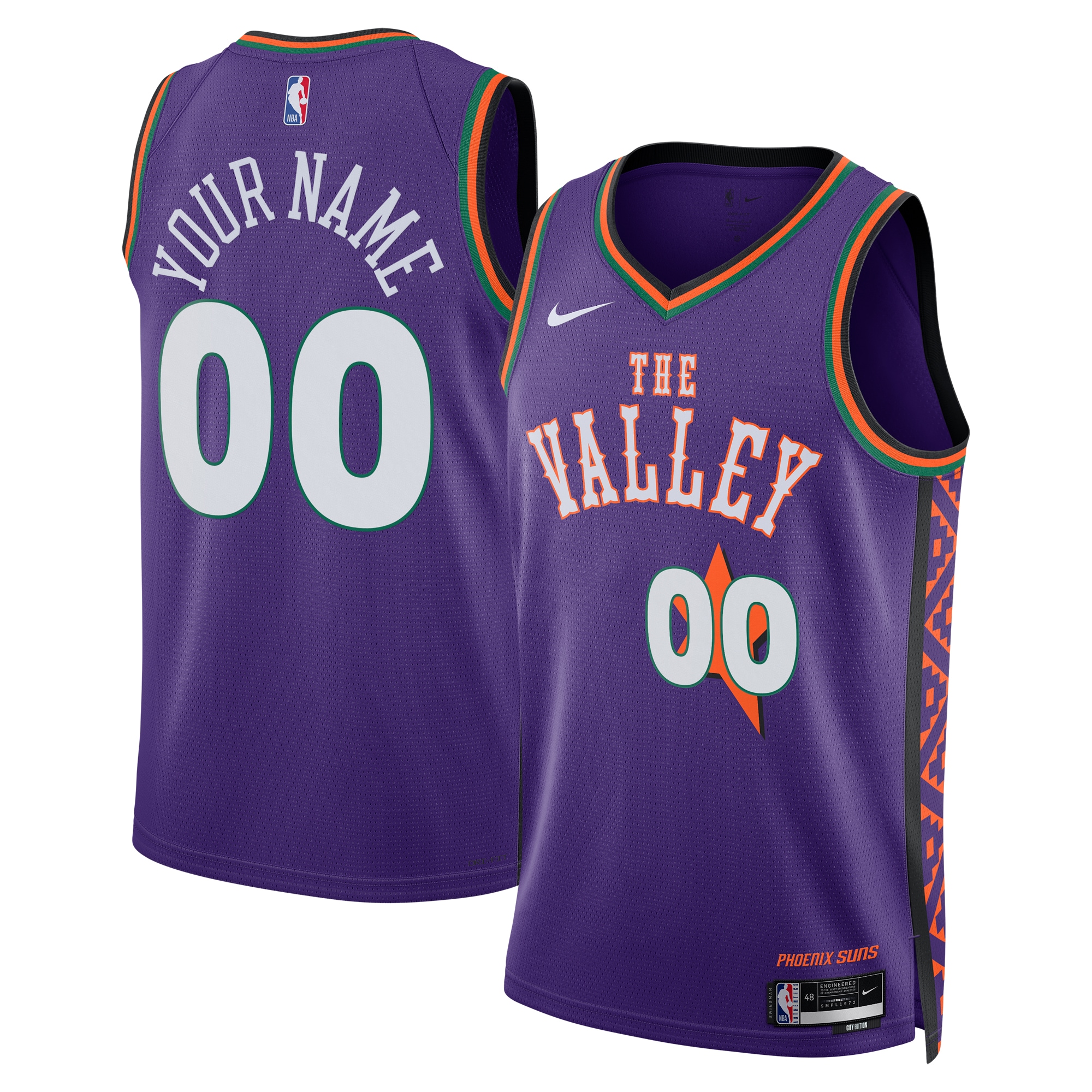 Phoenix Suns City Edition Swingman Basketball Jersey 2024 - Custom - Unisex - JS784 