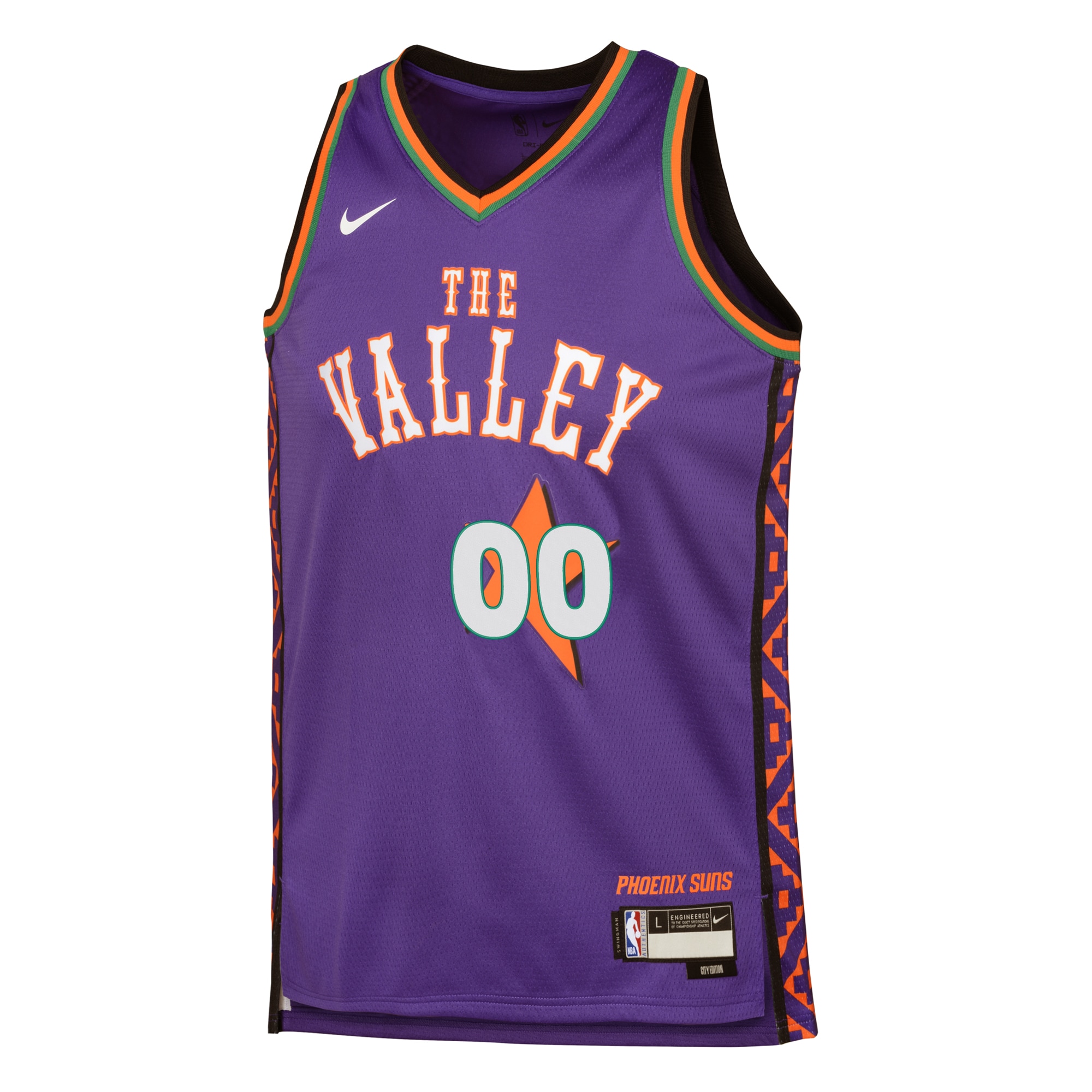 Alternative view of Phoenix Suns City Edition Swingman Basketball Jersey 2024 - Custom - Youth - JS117 
