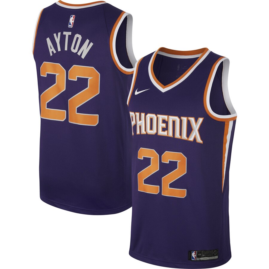 Phoenix Suns Deandre Ayton Men's Swingman Basketball Jersey - Purple