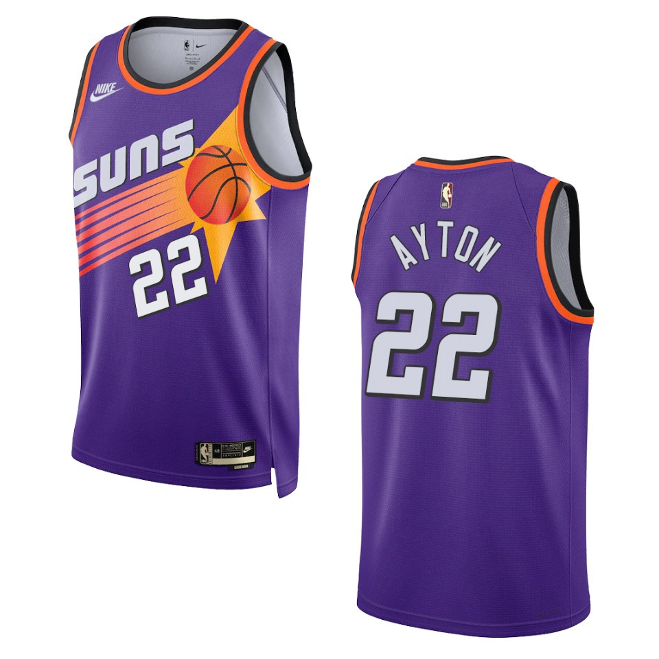 Phoenix Suns Deandre Ayton Purple Swingman 2022-23 Classic Edition Basketball Jersey