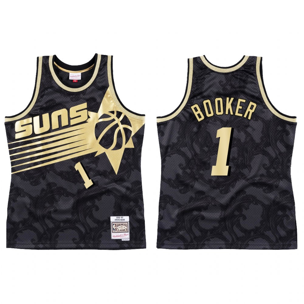 Phoenix Suns Devin Booker 1 HWC Jersey Men's Black Toile - JS932 
