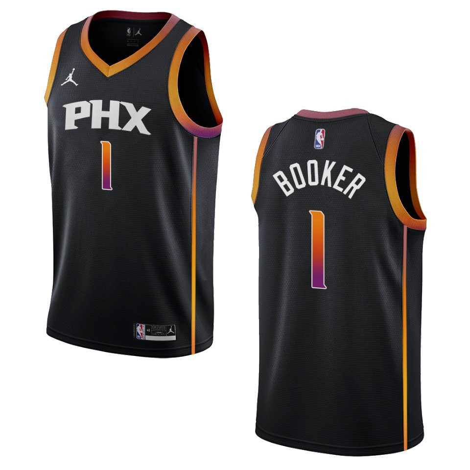 Phoenix Suns Devin Booker 2022-23 Statement Edition Black Swingman Jersey