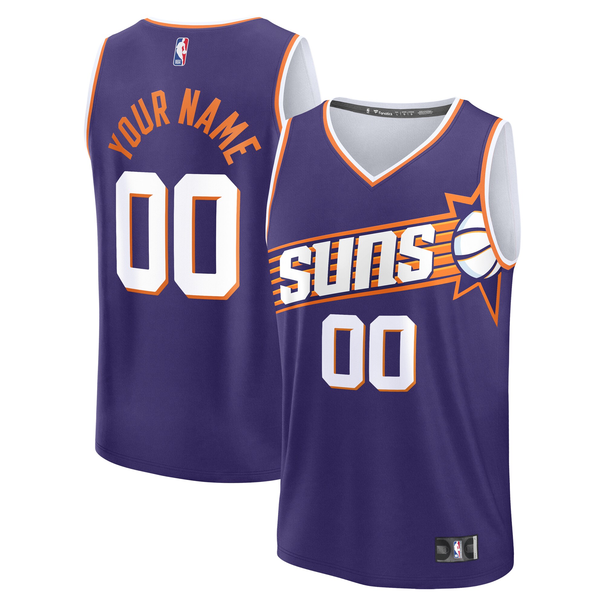 Phoenix Suns Fanatics Youth Custom Fast Break Jersey - Purple - Icon Edition