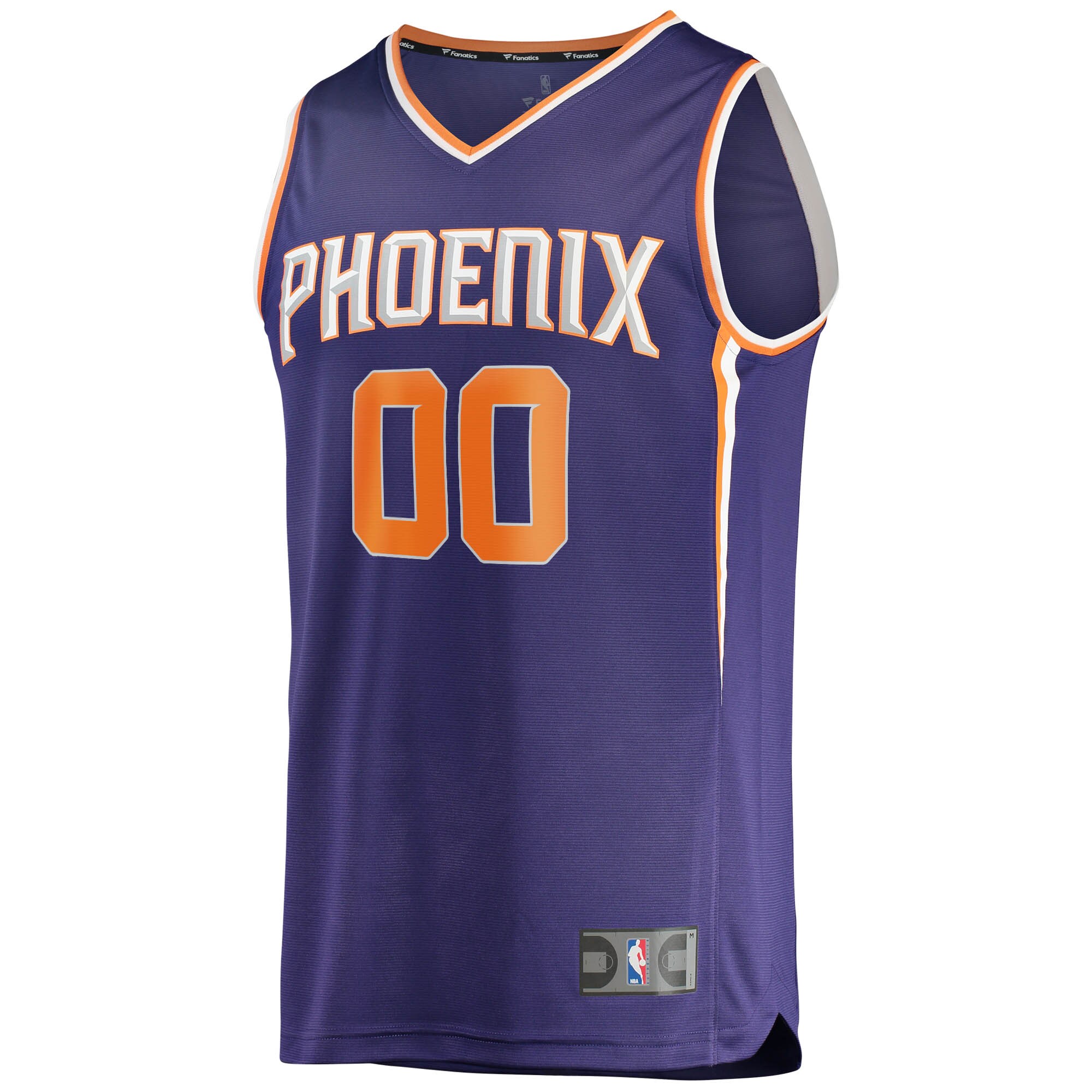 Alternative view of Phoenix Suns Fanatics Youth Fast Break Custom Replica Jersey Purple - Icon Edition