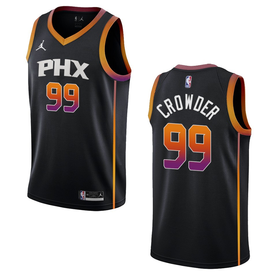 Phoenix Suns Jae Crowder 2022-23 Statement Edition Black Swingman Basketball Jersey