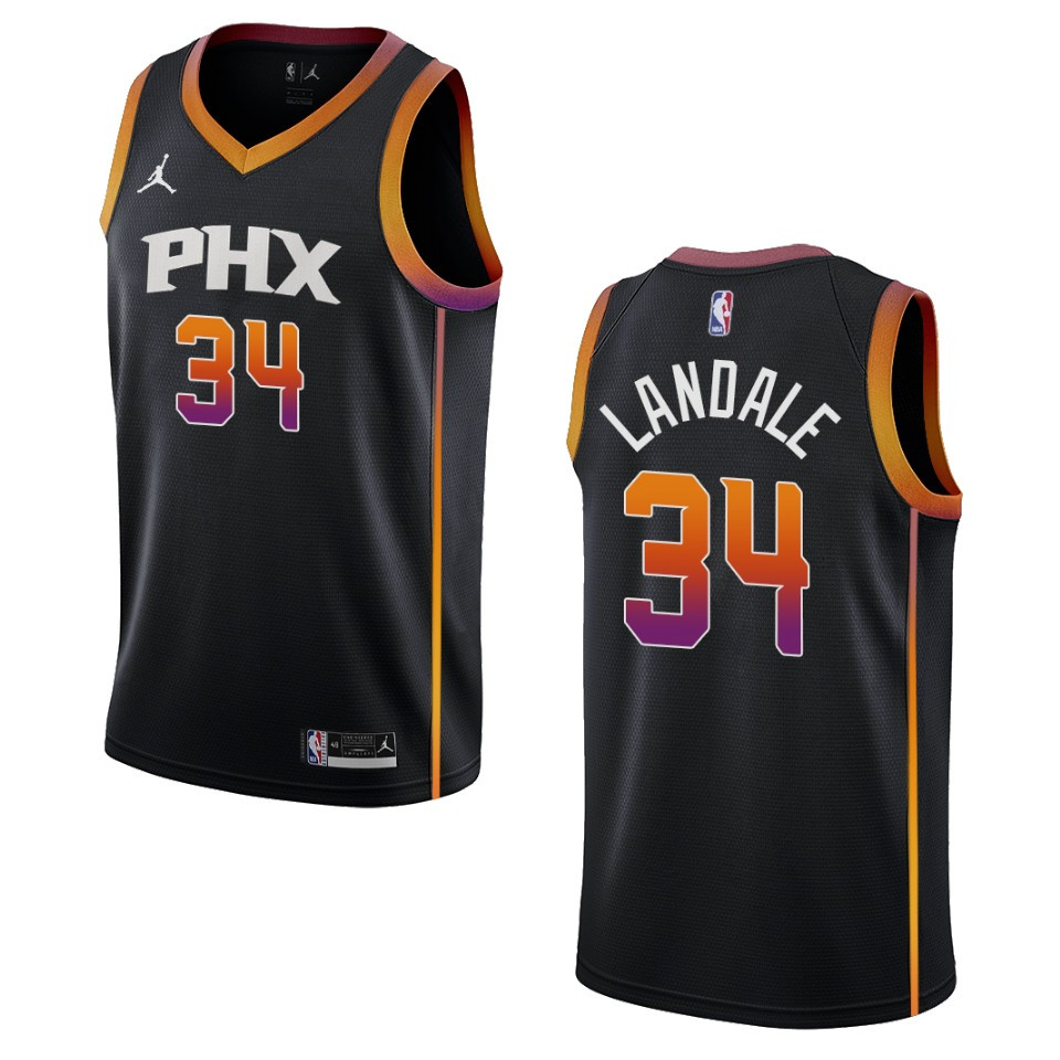 Phoenix Suns Jock Landale 2022-23 Statement Edition Black Swingman Basketball Jersey