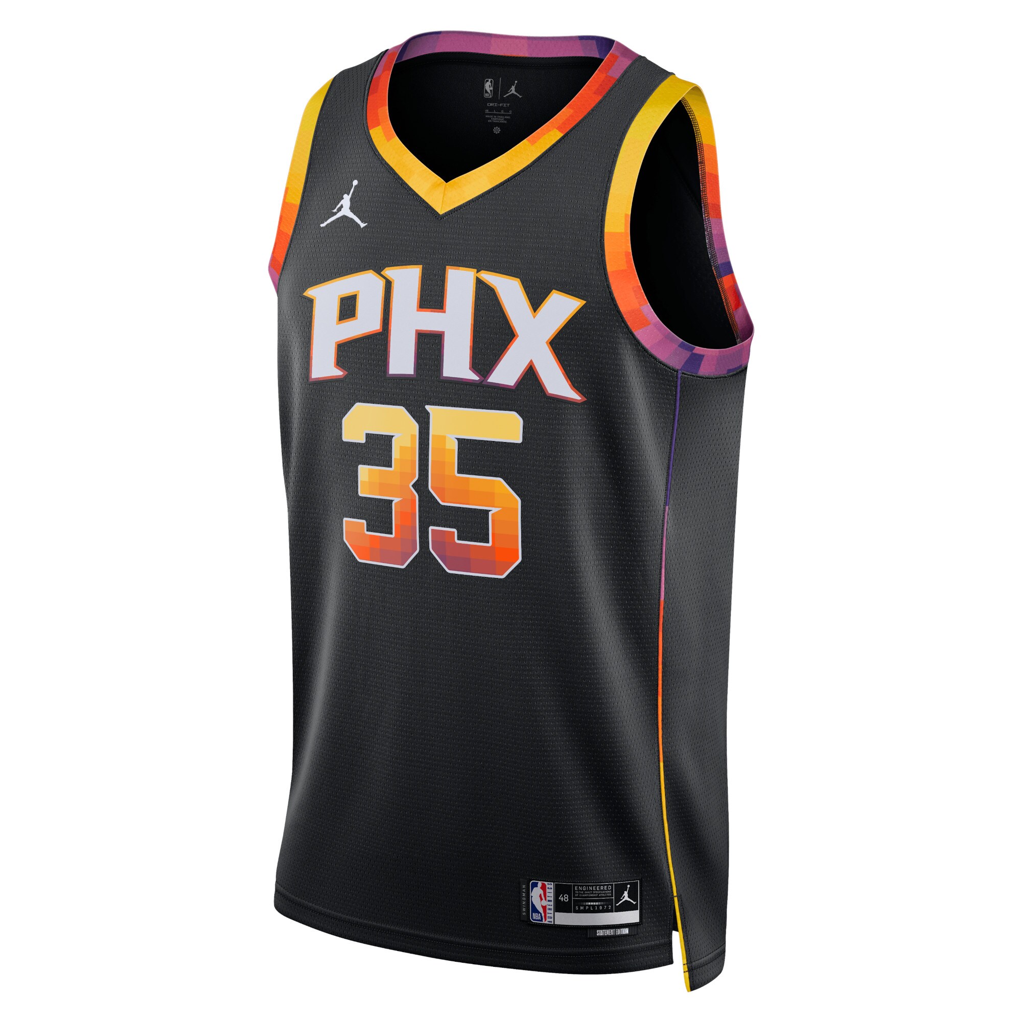 Phoenix Suns Jordan Statement Edition Swingman Basketball Jersey - Black - Kevin Durant - Unisex - JS465 