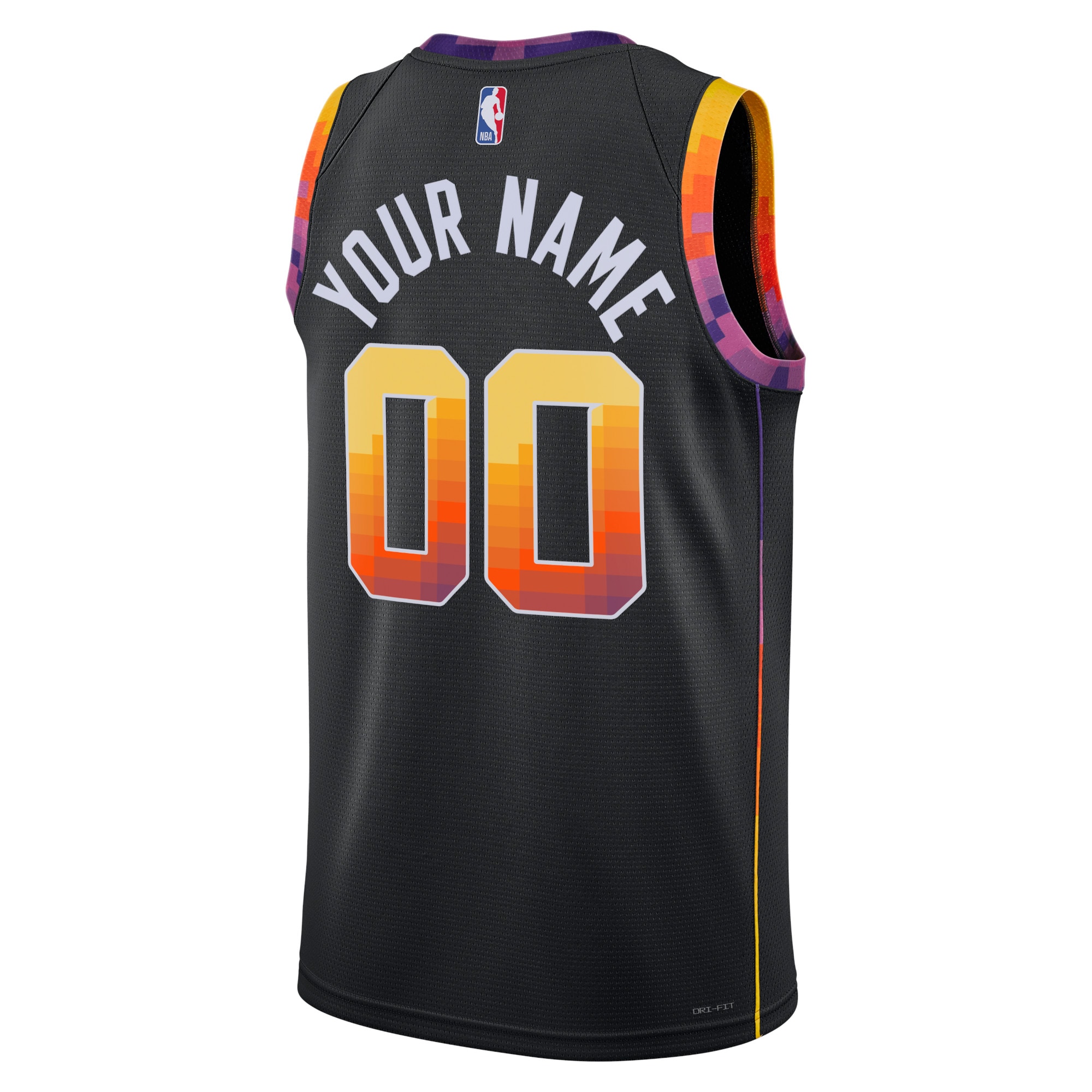 Alternative view of Phoenix Suns Jordan Statement Swingman Basketball Jersey - Custom - Unisex - JS802 