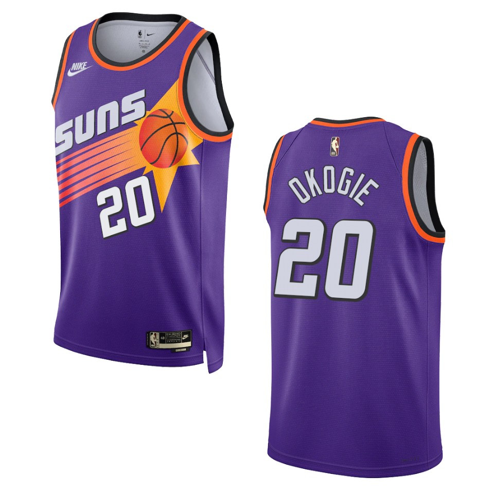 Phoenix Suns Josh Okogie Purple Swingman 2022-23 Classic Edition Basketball Jersey