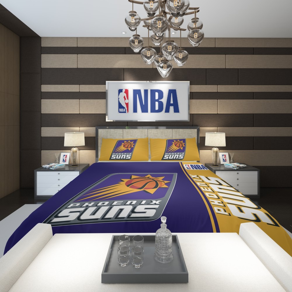 Alternative view of Phoenix Suns NBA Basketball Comforter - Custom Bedding Set