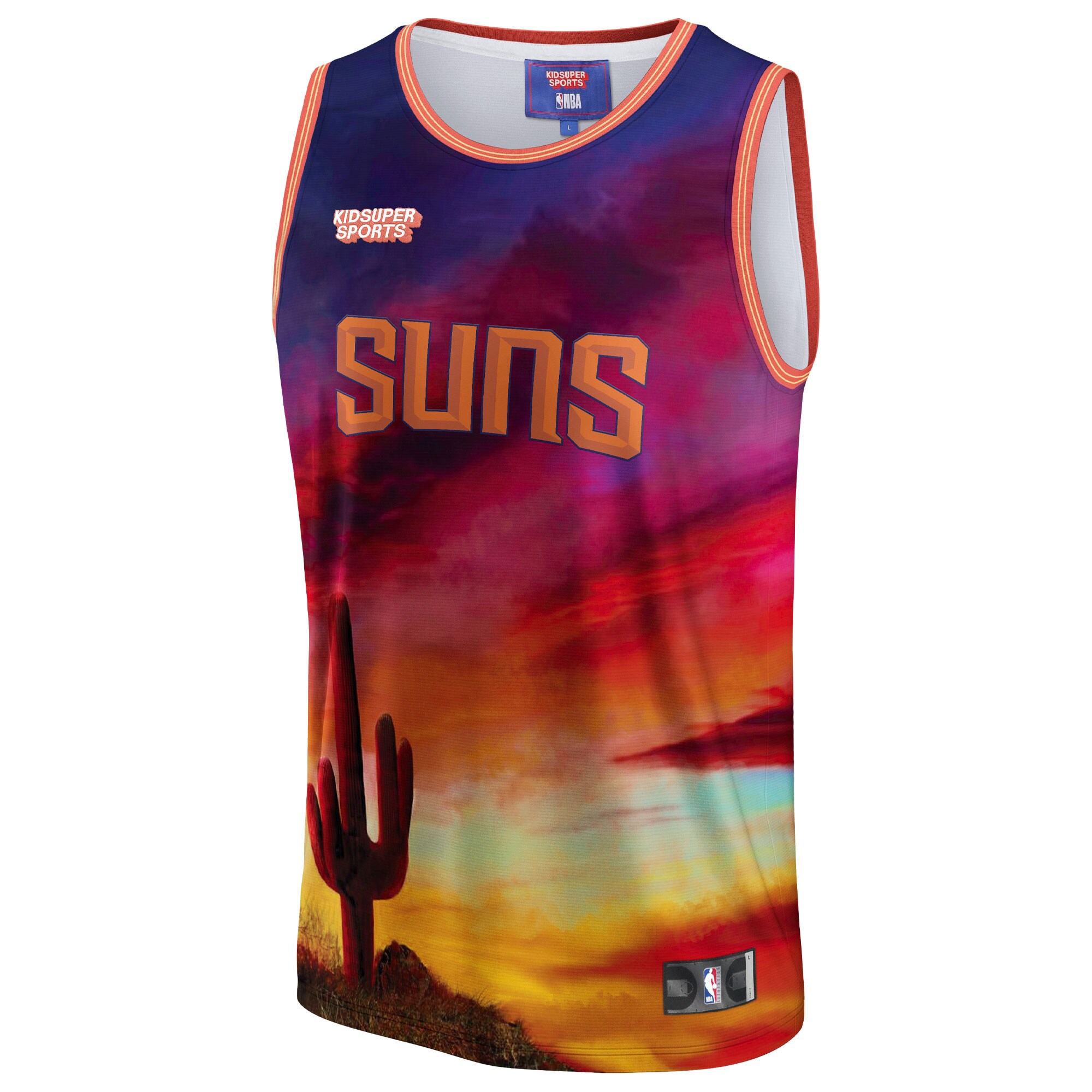 Alternative view of Phoenix Suns Nba & Kidsuper Studios By Fanatics Unisex Hometown Basketball Jersey - Red
