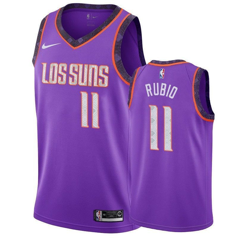 Phoenix Suns Ricky Rubio 11 City Men's Basketball Jersey - JS915 