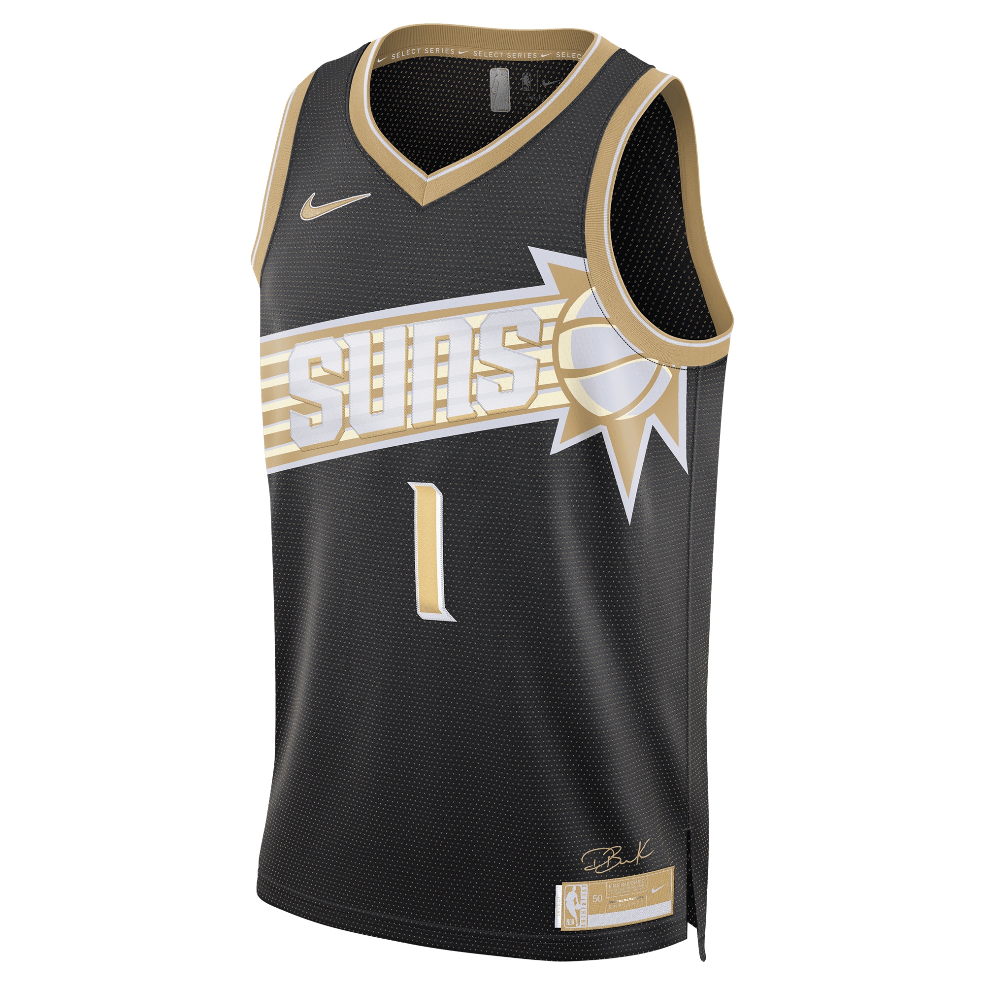 Alternative view of Phoenix Suns Select Series Swingman Basketball Jersey - Devin Booker - Mens - JS237 
