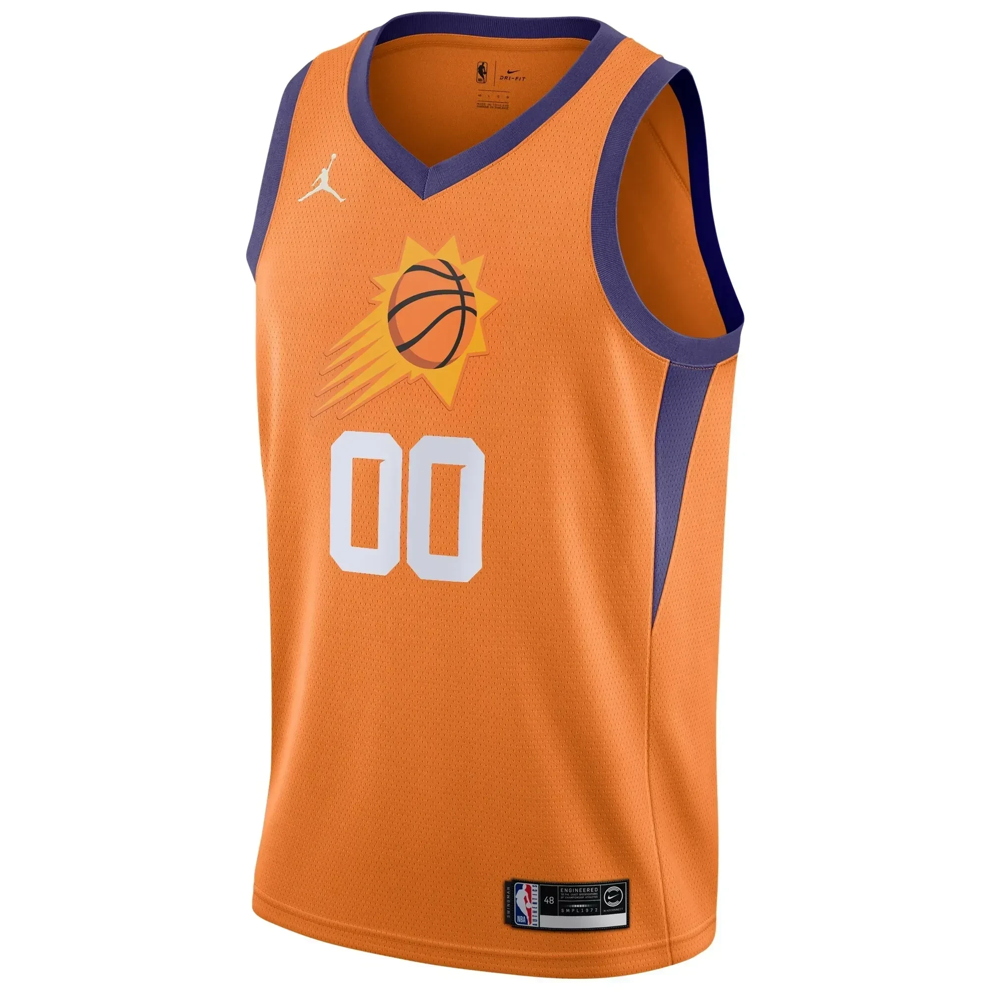 Alternative view of Phoenix Suns Swingman Custom Jersey - Statement Edition - Orange - JS327 
