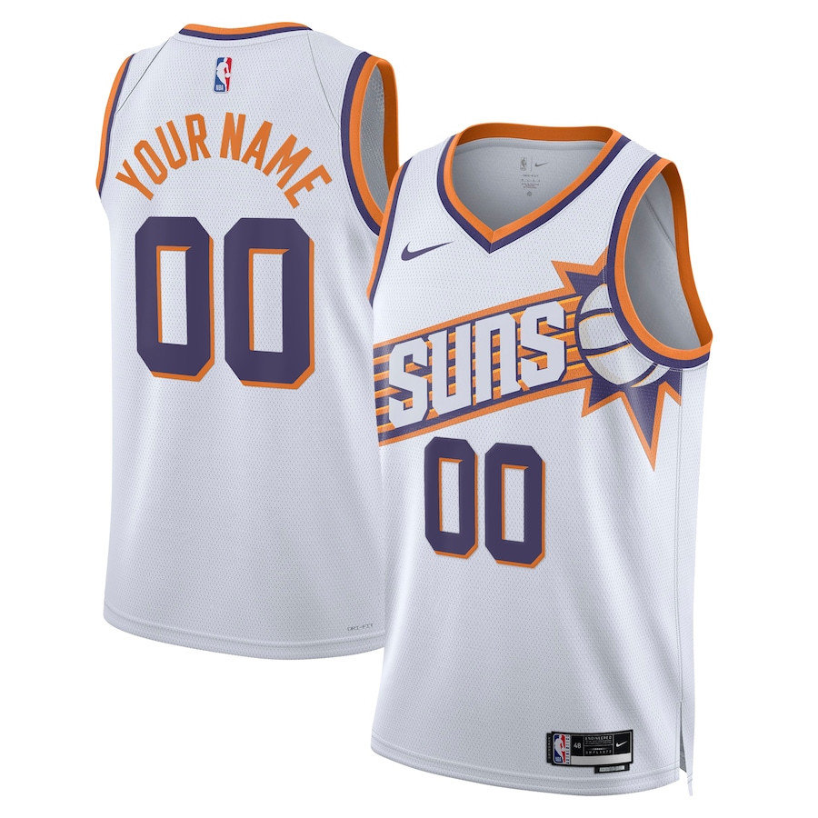 Phoenix Suns Swingman Custom Basketball Jersey - White - Association Edition - JS758 