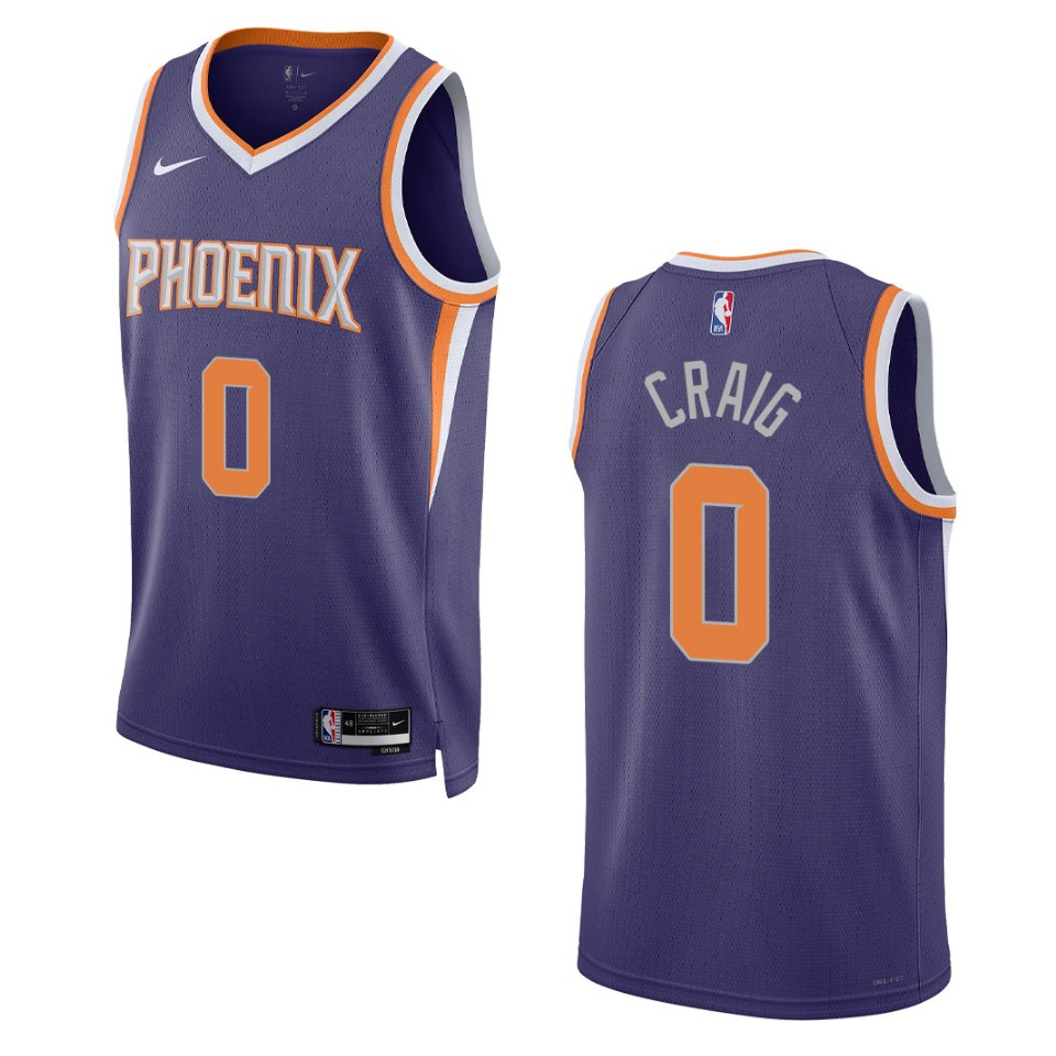 Phoenix Suns Torrey Craig 2022-23 Icon Edition Purple Swingman Basketball Jersey