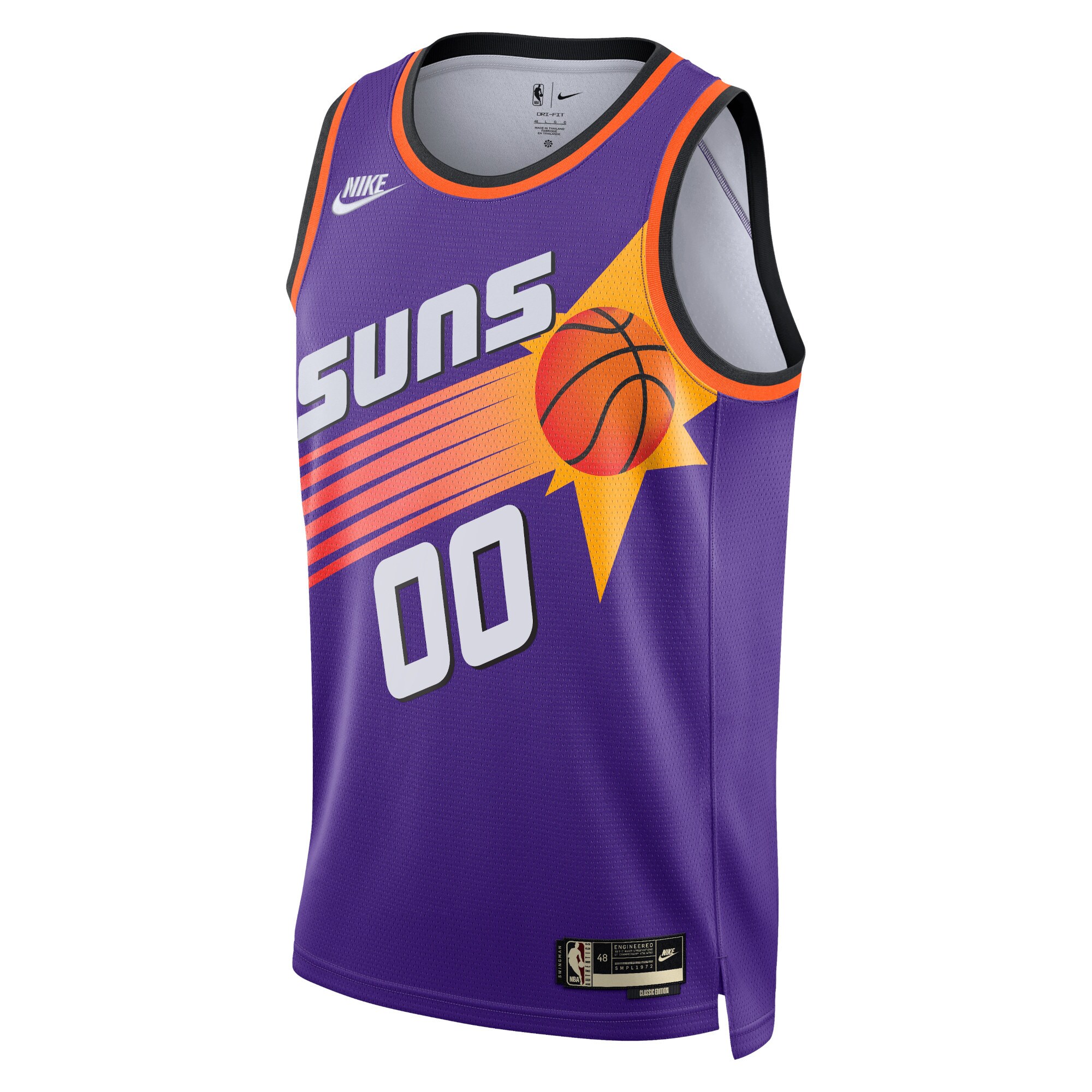 Alternative view of Phoenix Suns Unisex 2022/23 Custom Swingman Basketball Jersey - Classic Edition - Purple