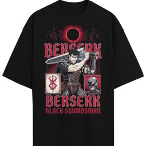 Berserk Guts Black Swordsman Vintage 90s Dark Fantasy Anime Heavy Metal 6