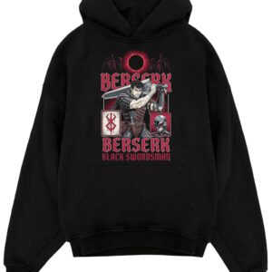 Alternative view of Berserk Guts Black Swordsman Vintage 90s Dark Fantasy Anime Heavy Metal 6