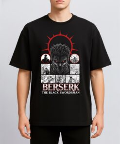 Alternative view of Berserk Guts Black Swordsman Vintage 90s Dark Fantasy Anime Heavy Metal 5