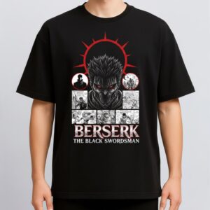 Alternative view of Berserk Guts Black Swordsman Vintage 90s Dark Fantasy Anime Heavy Metal 5