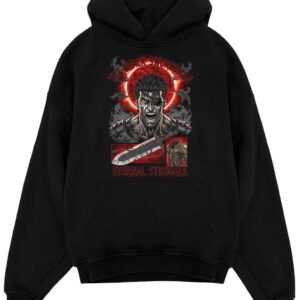 Alternative view of Berserk Guts Black Swordsman Vintage 90s Dark Fantasy Anime Heavy Metal 8