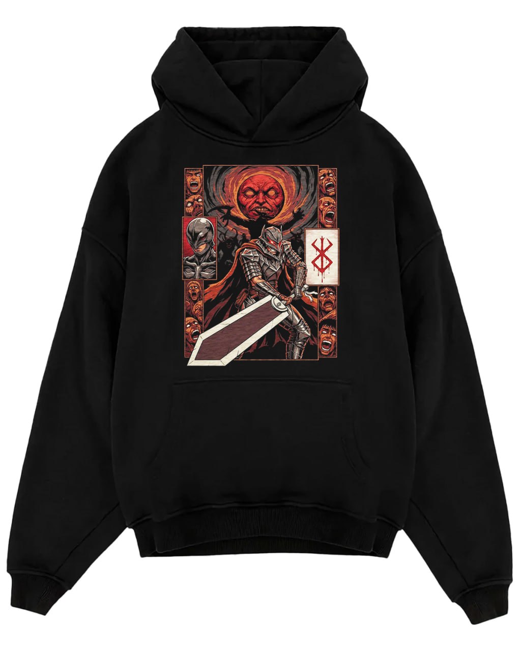 Berserk Guts Black Swordsman Vintage 90s Dark Fantasy Anime Heavy Metal 9 - Image 2