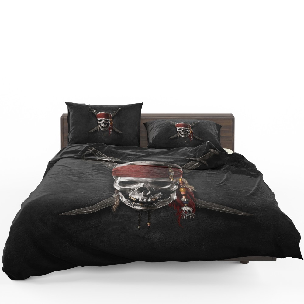 Pirates Of The Caribbean Movie Dead Skull Bedding Set - Custom Bedding Set