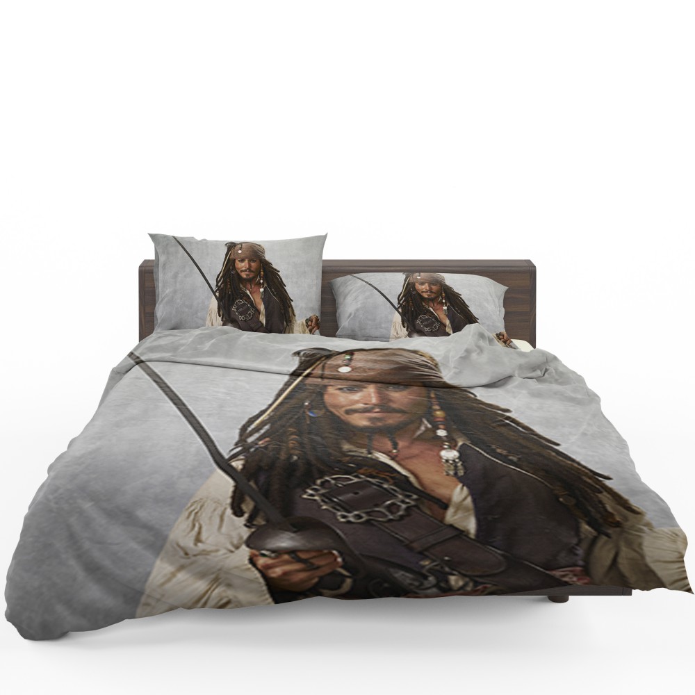 Pirates Of The Caribbean Movie Jack Sparrow Johnny Depp Bedding Set - Custom Bedding Set