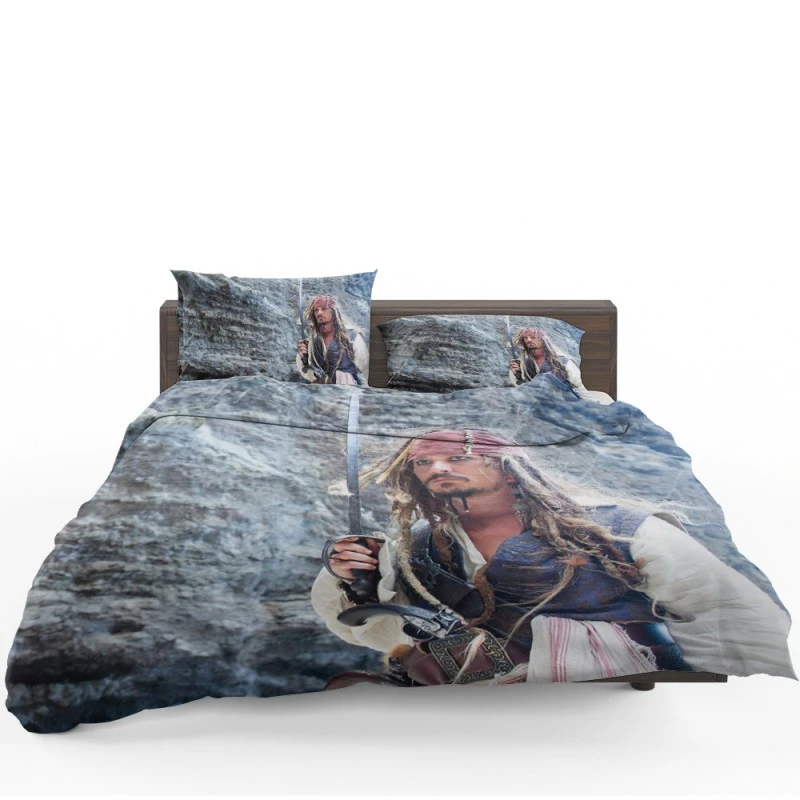 Pirates Of The Caribbean On Stranger Tides Movie Jack Sparrow Bedding Set - Custom Bedding Set
