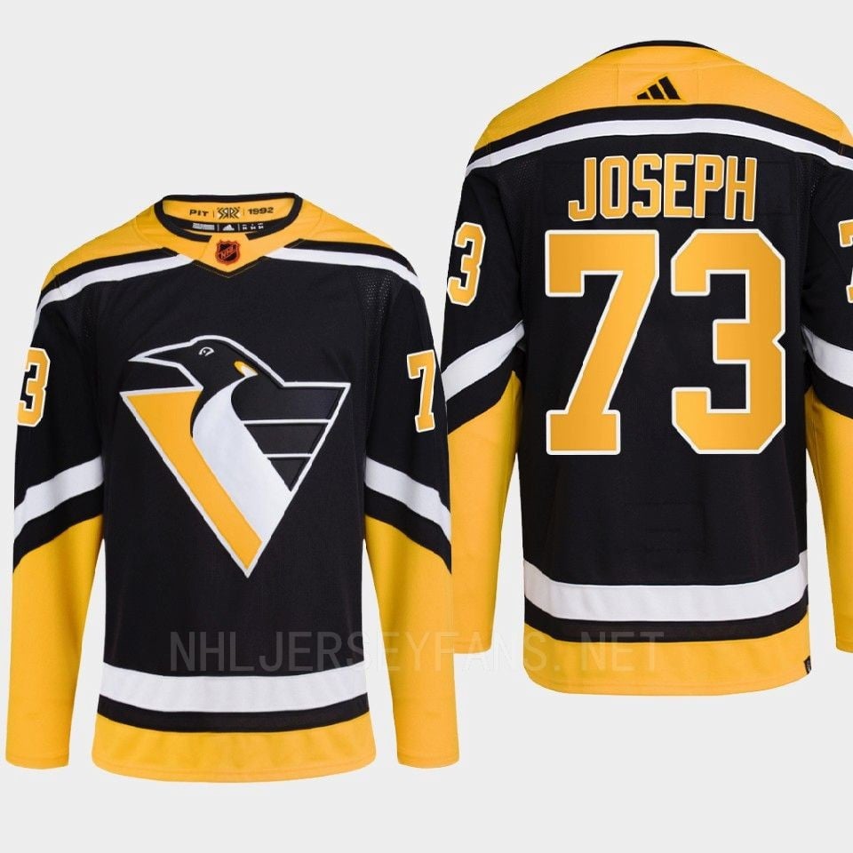 Pittsburgh Penguins 2022 Reverse Retro 2.0 Pierre-Olivier Joseph 73 Black Primegreen Hockey Jersey Men's - JS299 