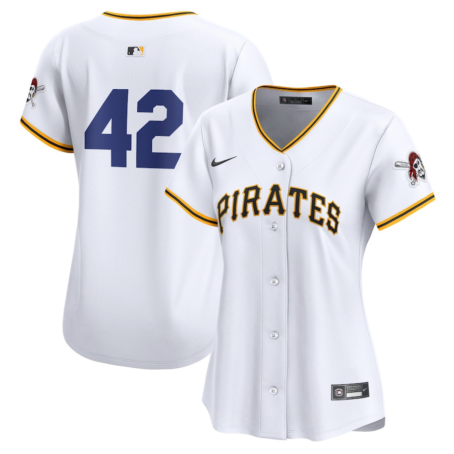 Pittsburgh Pirates 2024 Jackie Robinson Day Home Limited Women Jersey - White 