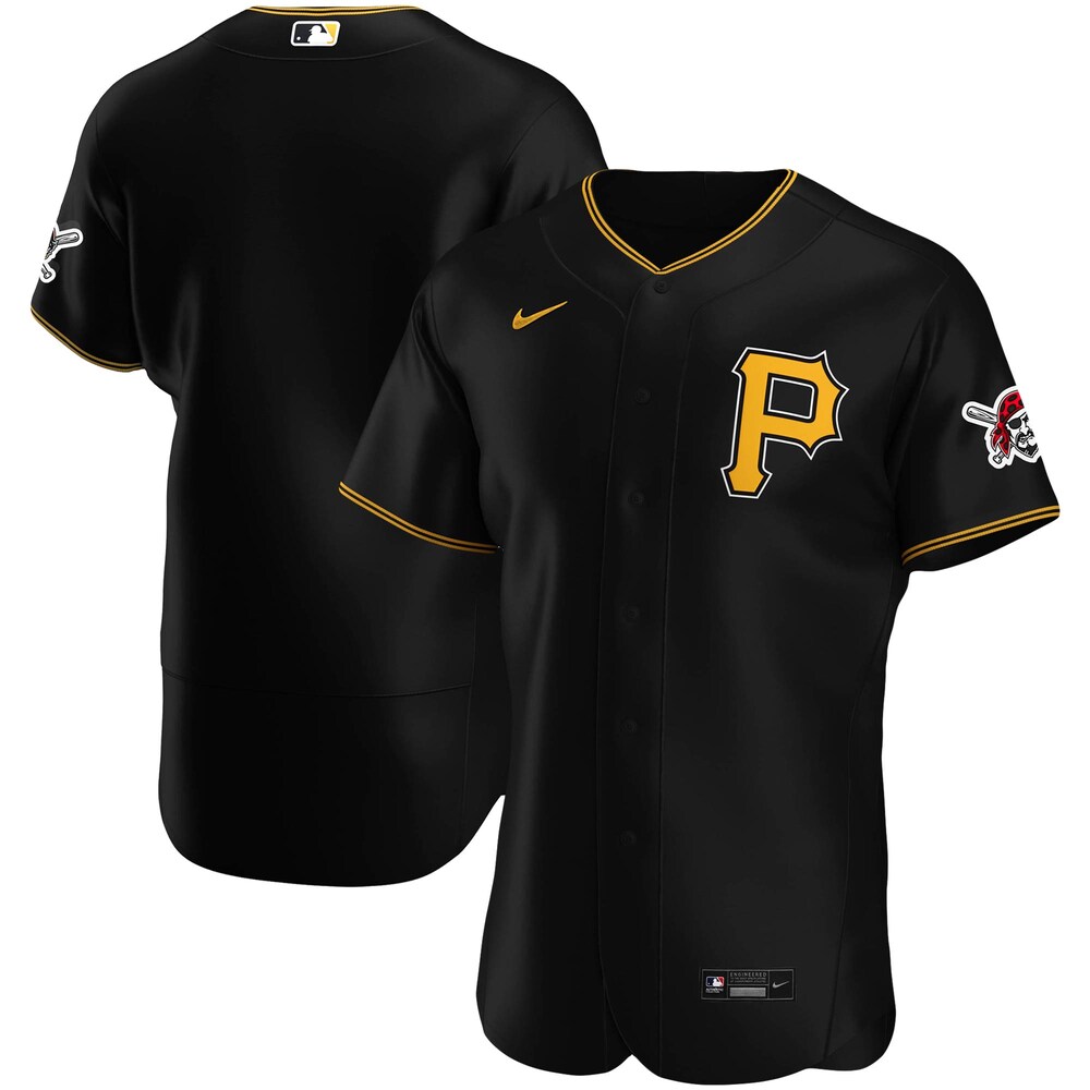Pittsburgh Pirates Alternate 2020 Team Logo Jersey - Black