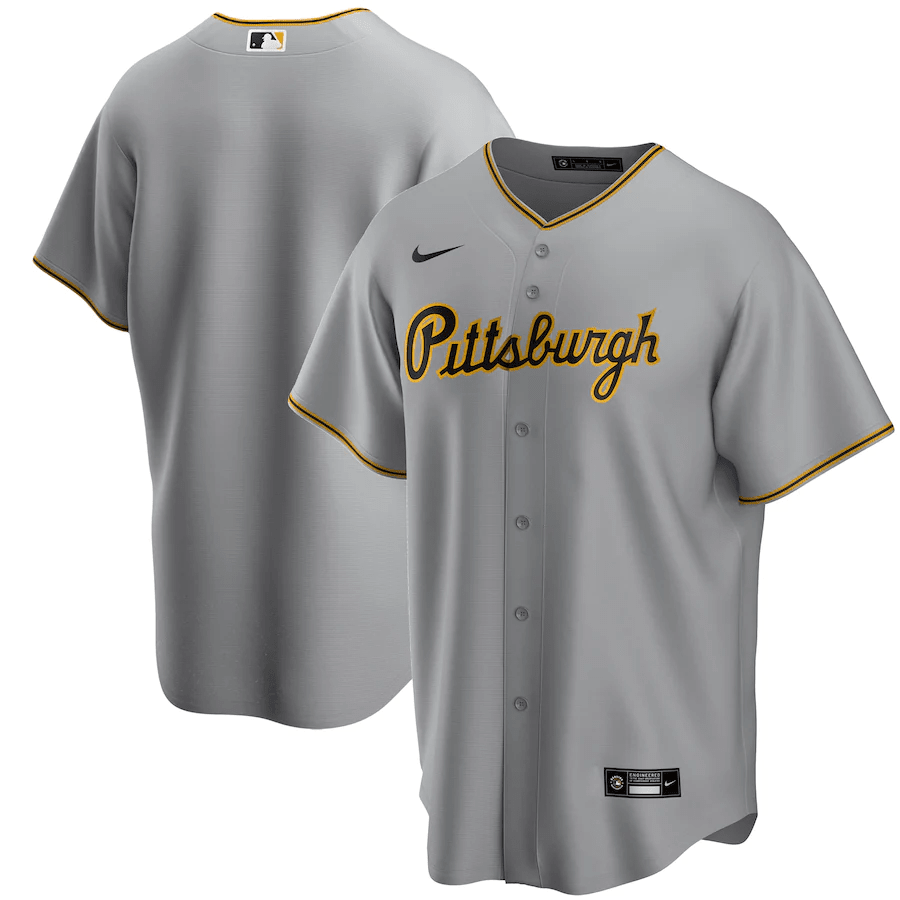Pittsburgh Pirates Away Men Baseball Jersey - Gray 