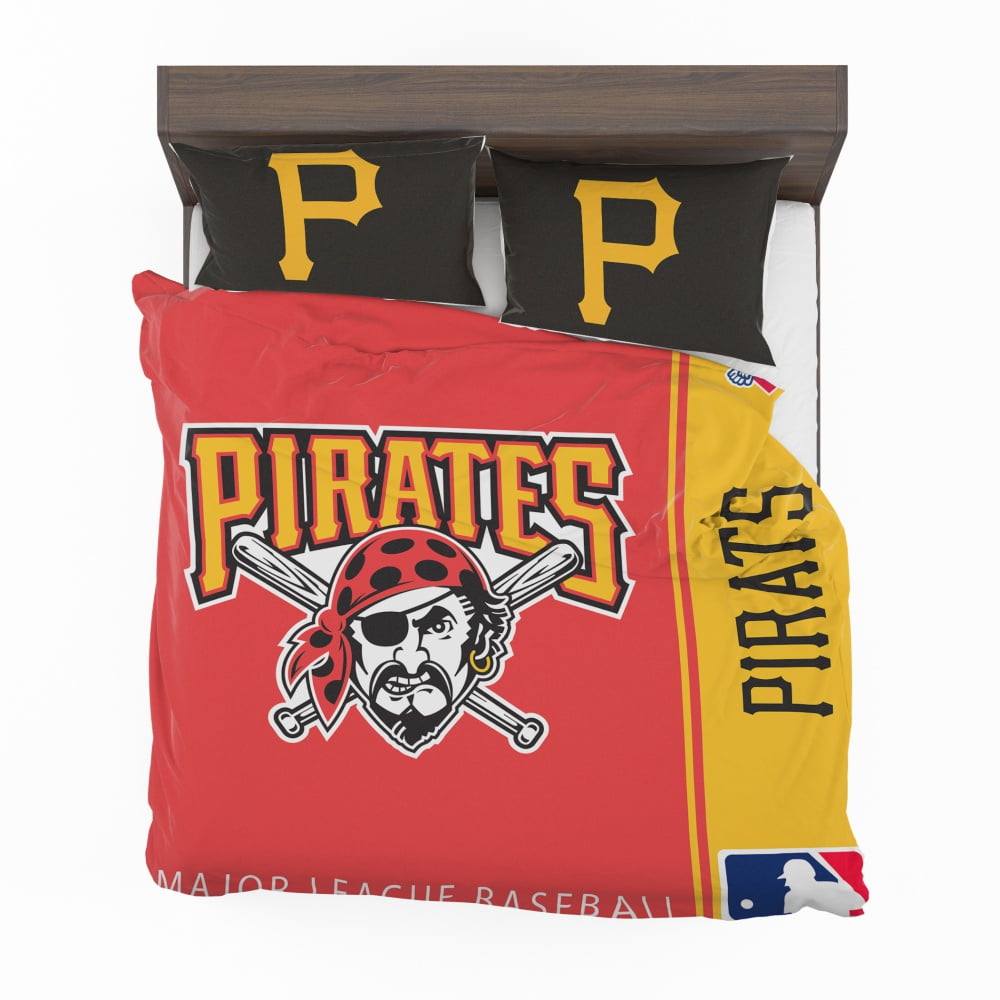 Alternative view of Pittsburgh Pirates MLB Baseball National League Bedding Set - Custom Bedding Set