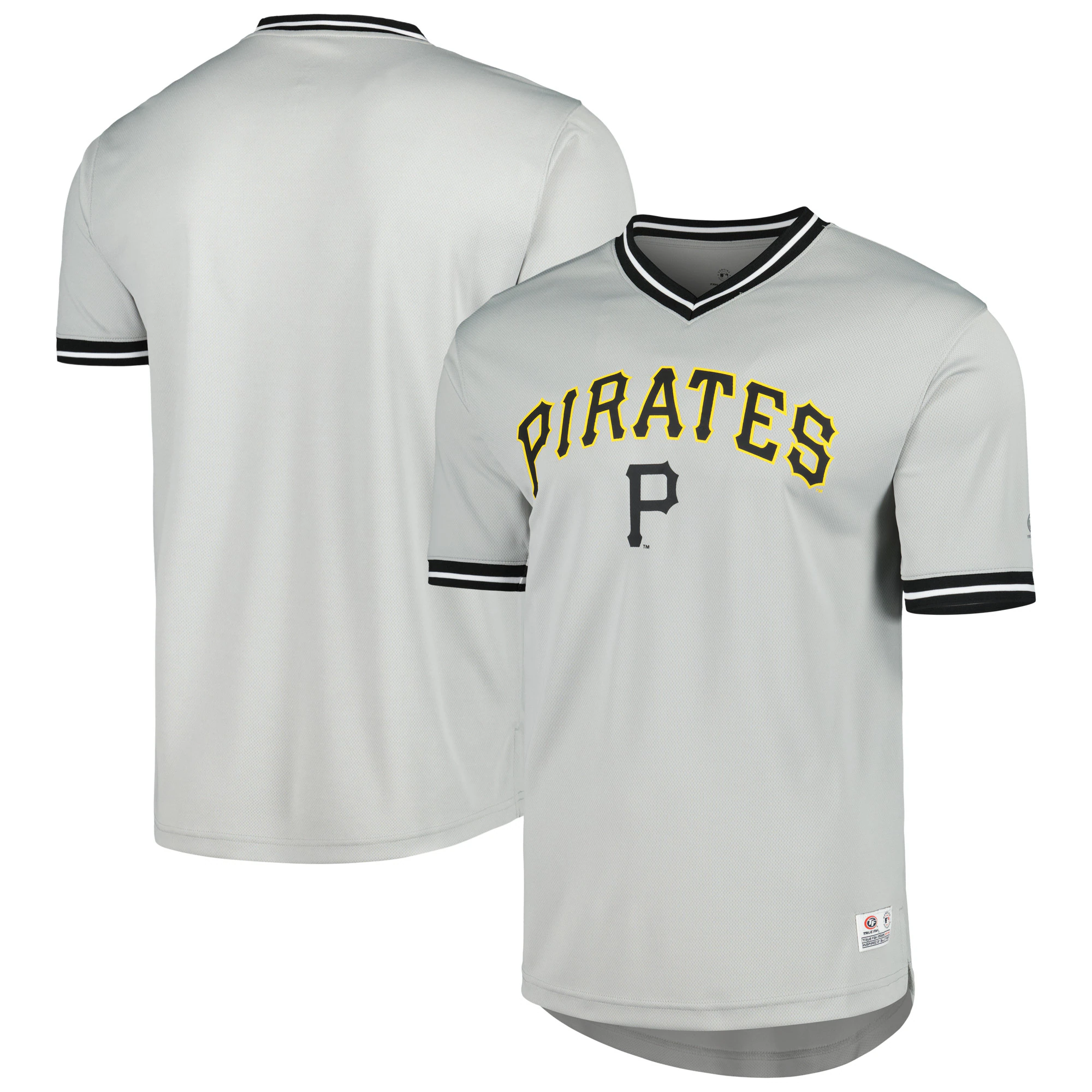 Pittsburgh Pirates V-neck Jersey - Gray