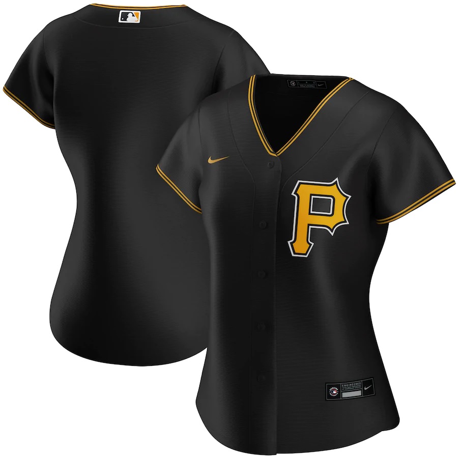 Pittsburgh Pirates Women's Alternate 2020 Replica Team Jersey ÃƒÂ¢Ã¢â€šÂ¬Ã¢â‚¬Å“ Black