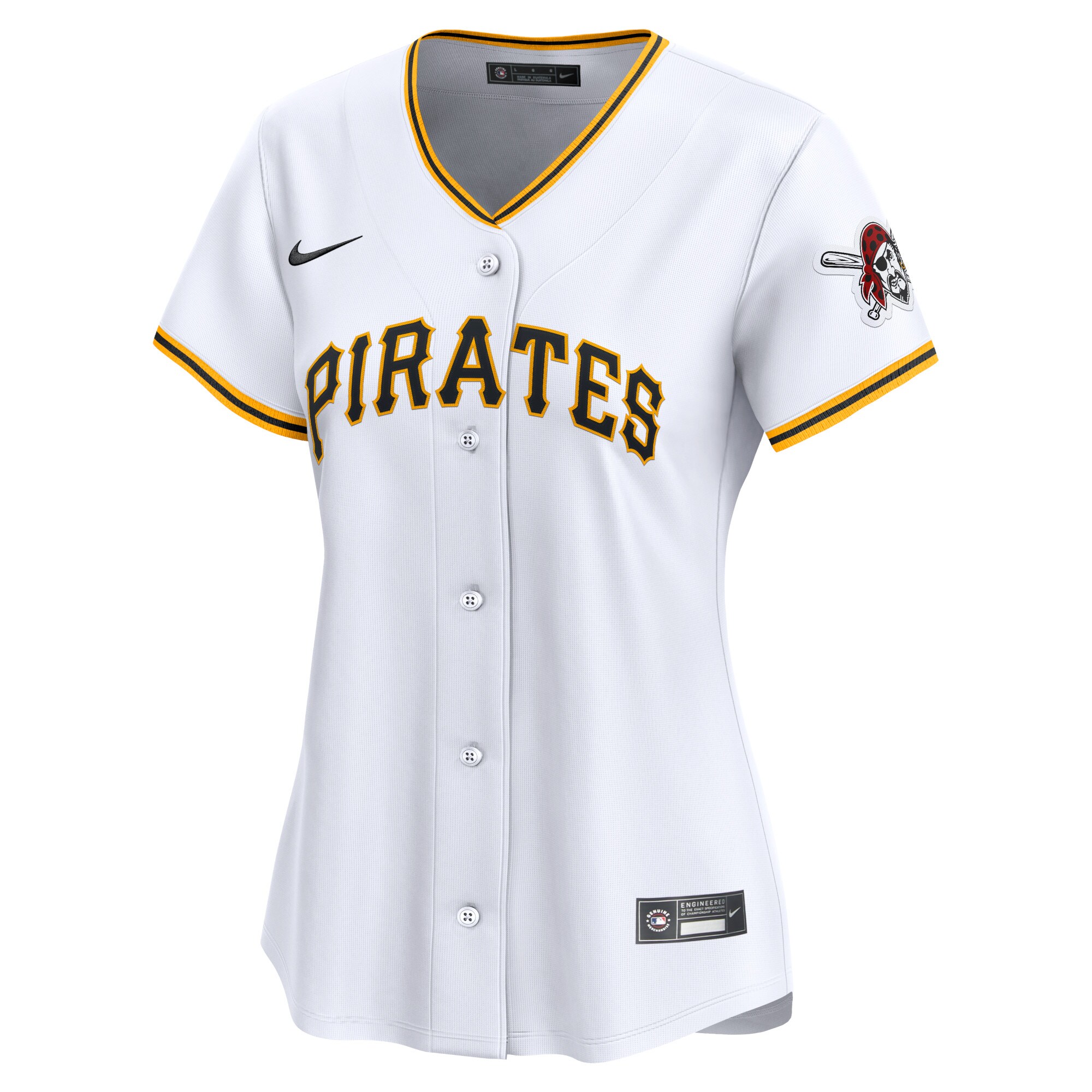Alternative view of Pittsburgh Pirates Women's Home Limited Jersey - White